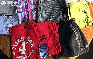 届いた洋服や子供服などの衣類（古着）１