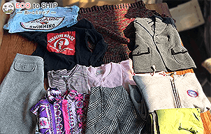 届いた洋服や子供服などの衣類（古着）２