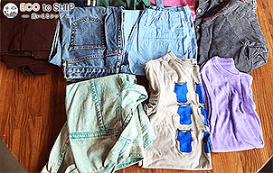 届いた洋服や子供服などの衣類（古着）９