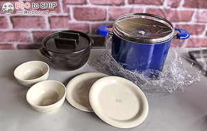 届いたお鍋やフライパン、その他調理器具などのキッチン用品、スプーン・フォーク・ナイフなどカトラリー類 ４