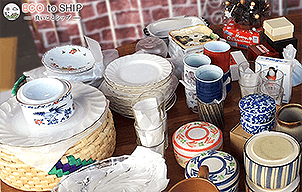 届いたお皿やお椀などの食器類 ３