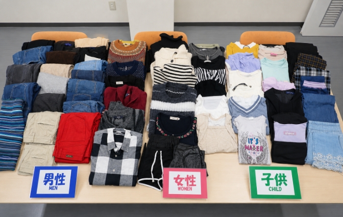大日製罐㈱滋賀工場様より衣服をご寄付いただきました♪
